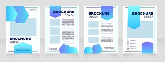 Healthcare white blank brochure layout design vector