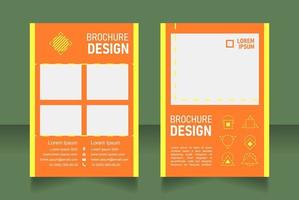 Art blank brochure design vector