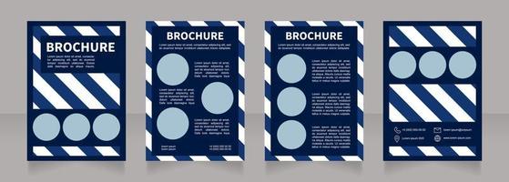 University and college blank brochure design vector