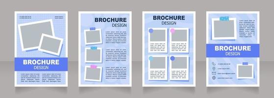 Business and industry blank brochure design vector