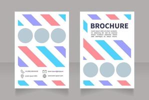 Amusing club for children blank brochure design vector