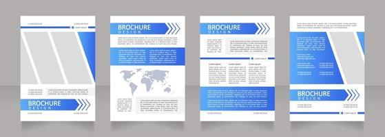 diseño de folleto en blanco de consumo de energía eléctrica mundial vector