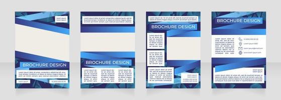 Enhancing city transportation blank brochure design vector