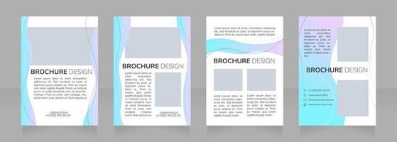 Innovative medical treatment blank brochure design vector