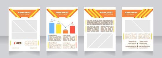 Financial instruments blank brochure design vector