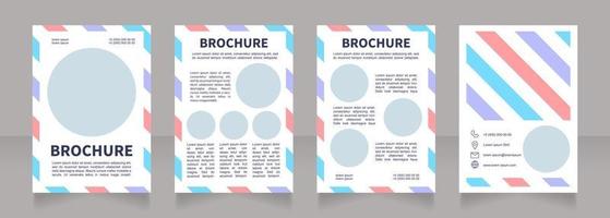 Domestic goods store blank brochure design vector