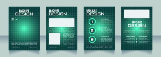 Qualified telemedicine blank brochure design vector