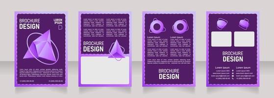 Shop blank brochure design vector