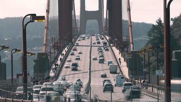 4K Timelapse Sequence of San Francisco, USA - Golden Gate car traffic