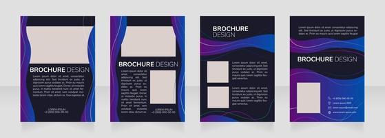 Digital medicine promotion blank brochure design vector