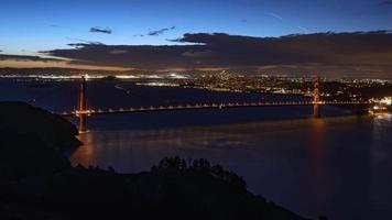 4K Timelapse Sequence of San Francisco, USA - San Francisco s bay during the sunrise video