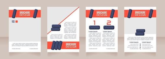 Auto repair shop blank brochure design vector