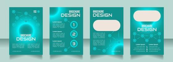 Cybersecurity competitions blank brochure design vector