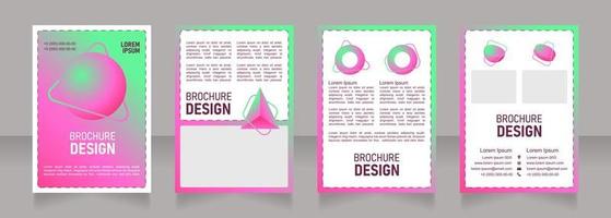 Artist blank brochure design vector