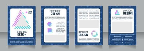 diseño de folleto escolar en blanco vector