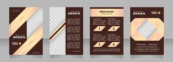 Deflation blank brochure design vector