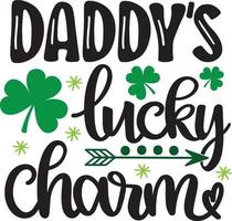 Daddy's Lucky Charm vector