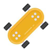 An icon design of skateboard, vector of outdoor sports in modern flat style