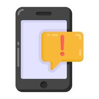 Chat notifications in flat style icon, editable vectorChat notifications in flat style icon, editable vector