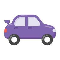 Hatchback vector icon in flat design