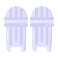 Icon of knee pads in modern flat style vector