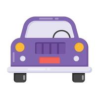 Flat icon of suv, classic vehicle vector