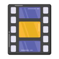 A filmstrip icon in editable style vector