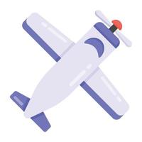 icono de diseño moderno de avión de hélice vector