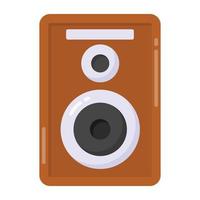 Icon of sound speaker in flat style vector