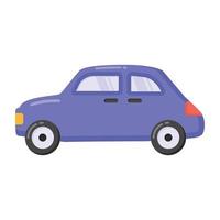 Hatchback vector icon in flat design