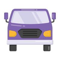 Hatchback vector icon in flat design