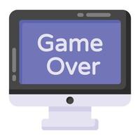 Game  application flt style icon, editable vector