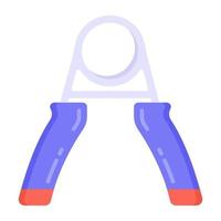 Flat icon of hand grippers, modern editable style vector