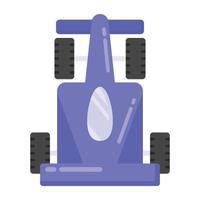 An icon design of racing car vector