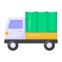 Flat editable icon of truck, premium download vector