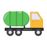 An oil tank vector with editable graphic