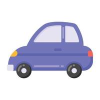 Hatchback vector icon in flat design