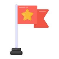 An army flag editable flat icon vector