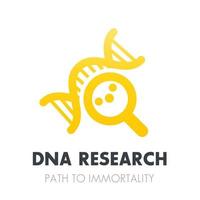 dna research, genetics icon over white vector