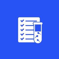 sperm test, analysis, lab results icon vector