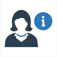 User information, account, business support icon vector