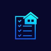 icono de proyecto de casa para web vector