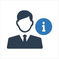 Account information, user, info icon vector