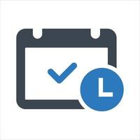 Appointment Schedule Icon on white background vector