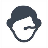 Customer Support Icon on white background vector