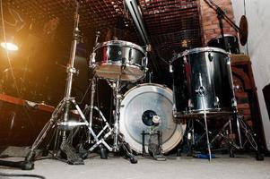 Drum set and drum sticks photo