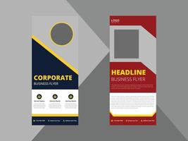 roll up banner design templates. business corporate roll up banner design ideas. poster leaflet brochure design ideas. cover, banner, poster, print-ready vector