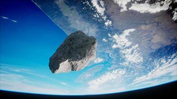 Dangerous asteroid approaching planet Earth video