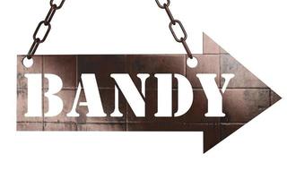 bandy word on metal pointer photo