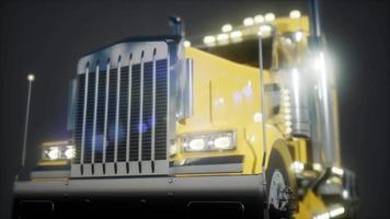 Piste de camion américain lumineux en studio video